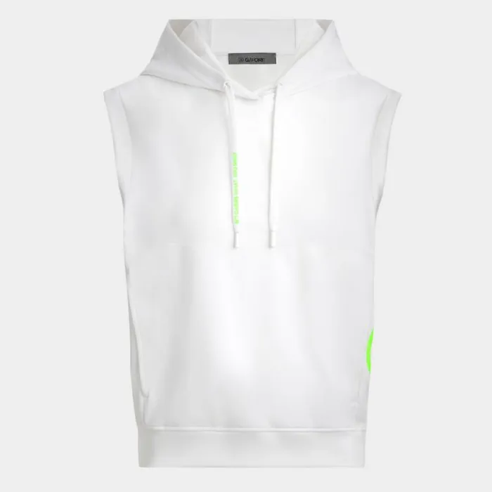 GFORE DOUBLE KNIT BRUSHED BACK CROPPED SLEEVELESS HOODIE Snow Women Hoodies and Tees GFORE DOUBLE KNIT BRUSHED BACK CROPPED SLEEVELESS HOODIE Snow Women Hoodies and Tees