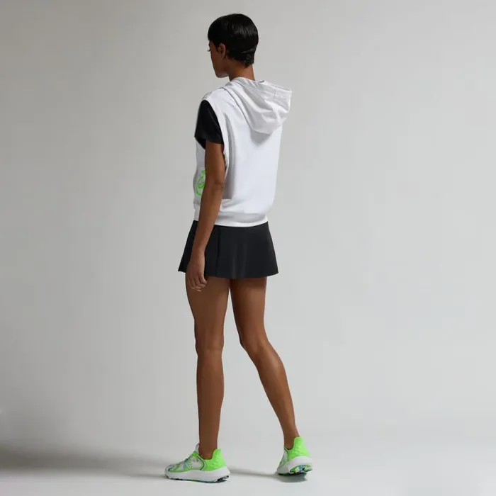 GFORE DOUBLE KNIT BRUSHED BACK CROPPED SLEEVELESS HOODIE Snow Women Hoodies and Tees GFORE DOUBLE KNIT BRUSHED BACK CROPPED SLEEVELESS HOODIE Snow Women Hoodies and Tees