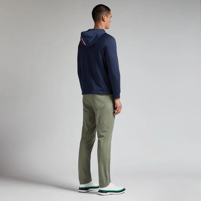 GFORE DOUBLE KNIT BRUSHED BACK QUARTER ZIP HOODIE Twilight Men Hoodies and Tees