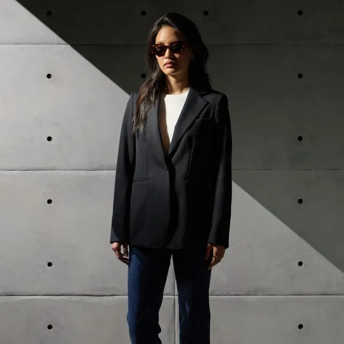 GFORE DOUBLE KNIT TAILORED BLAZER Onyx Women Outerwear