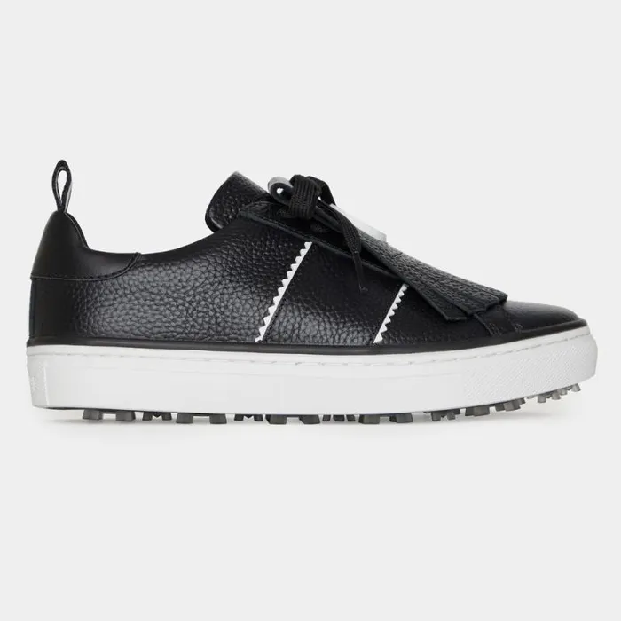GFORE DURF PEBBLE LEATHER KILTIE GOLF SHOE Onyx Women Golf Shoes