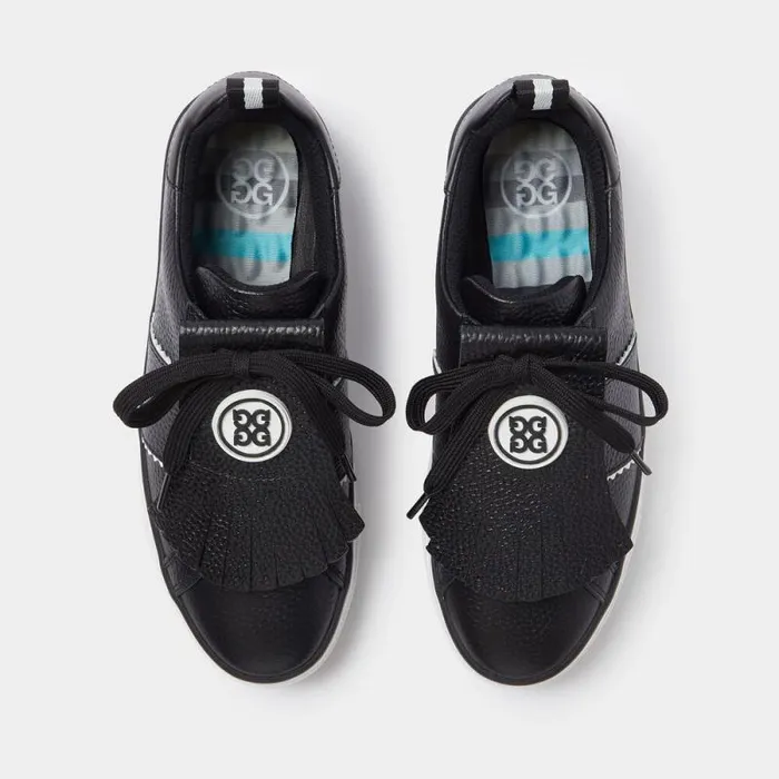 GFORE DURF PEBBLE LEATHER KILTIE GOLF SHOE Onyx Women Golf Shoes GFORE DURF PEBBLE LEATHER KILTIE GOLF SHOE Onyx Women Golf Shoes