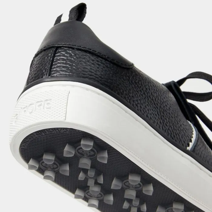 GFORE DURF PEBBLE LEATHER KILTIE GOLF SHOE Onyx Women Golf Shoes GFORE DURF PEBBLE LEATHER KILTIE GOLF SHOE Onyx Women Golf Shoes