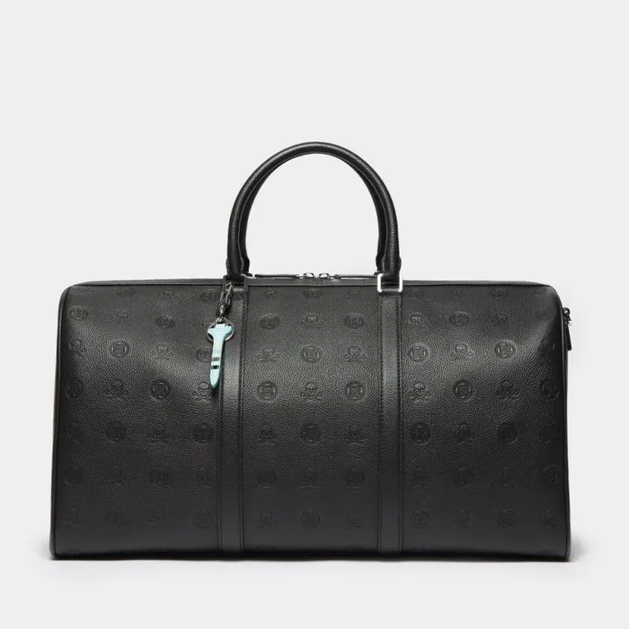 GFORE EMBOSSED SKULL and TEES LEATHER WEEKENDER Onyx MenWomen Luggage and Bags GFORE EMBOSSED SKULL and TEES LEATHER WEEKENDER Onyx MenWomen Luggage and Bags
