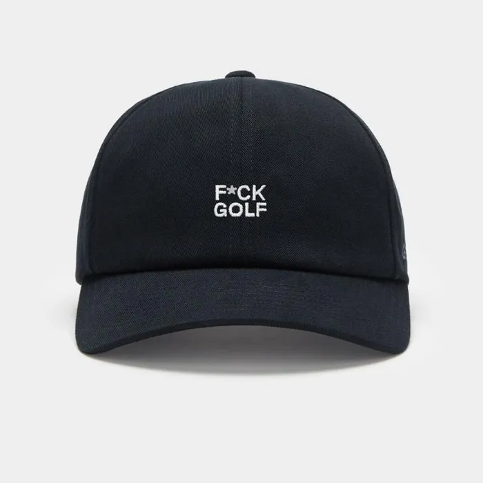 GFORE FCK GOLF COTTON TWILL RELAXED FIT SNAPBACK HAT Onyx MenWomen Hats