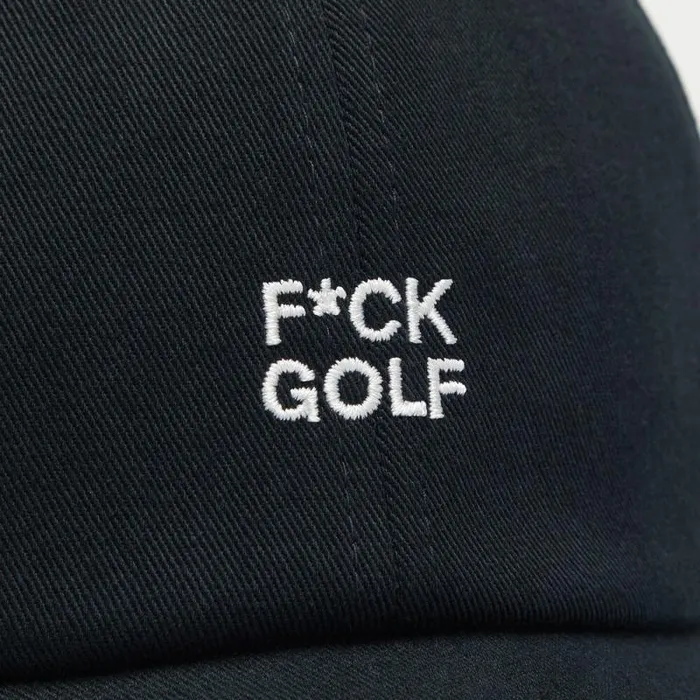 GFORE FCK GOLF COTTON TWILL RELAXED FIT SNAPBACK HAT Onyx MenWomen Hats