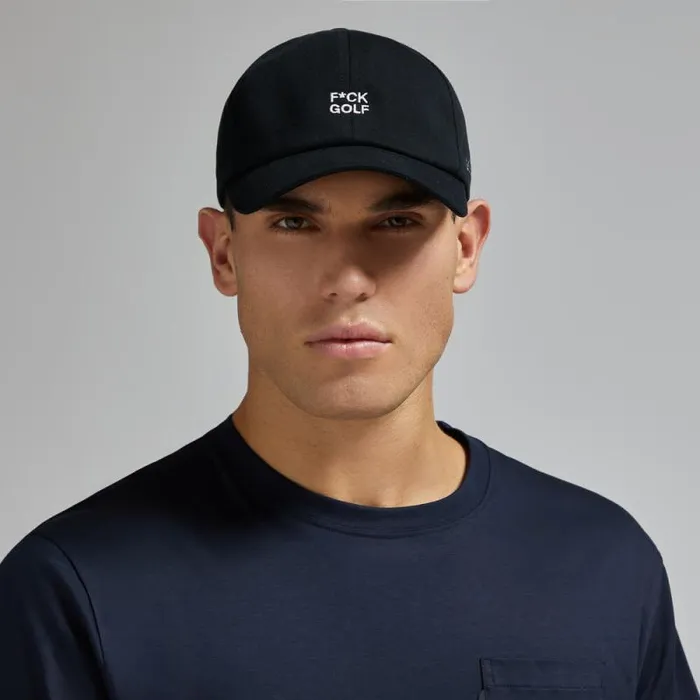GFORE FCK GOLF COTTON TWILL RELAXED FIT SNAPBACK HAT Onyx MenWomen Hats