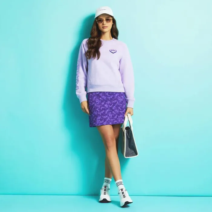 GFORE FOREVER FRENCH TERRY RAGLAN CREWNECK SWEATSHIRT Aura Women Hoodies and Tees
