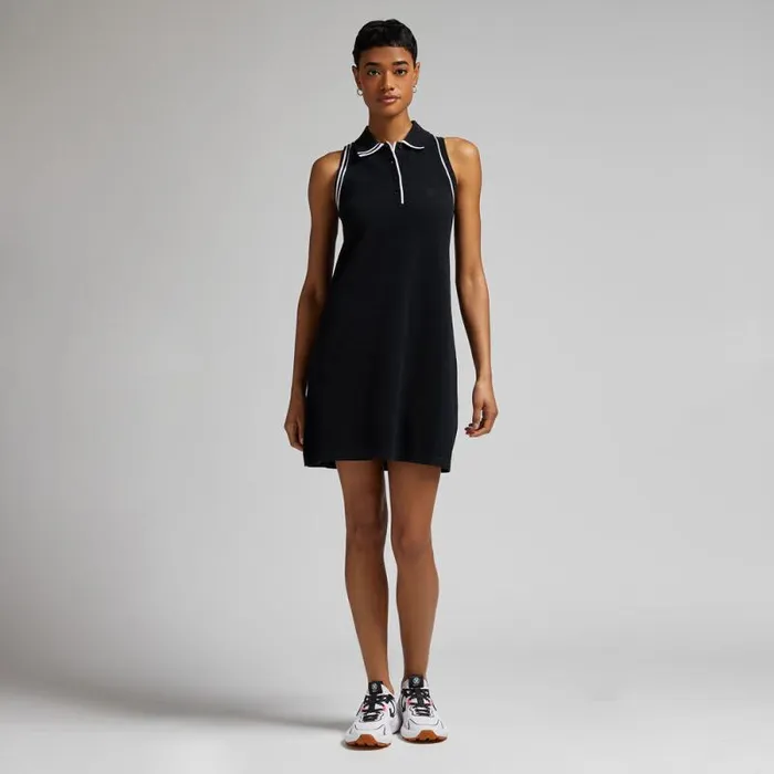 GFORE FULLY FASHIONED COTTON PIQU SLEEVELESS POLO DRESS Onyx Women Skorts and Dresses GFORE FULLY FASHIONED COTTON PIQU SLEEVELESS POLO DRESS Onyx Women Skorts and Dresses