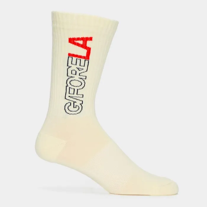 GFORE GFORE LA RIBBED COMPRESSION CREW SOCK Poppy Men Socks