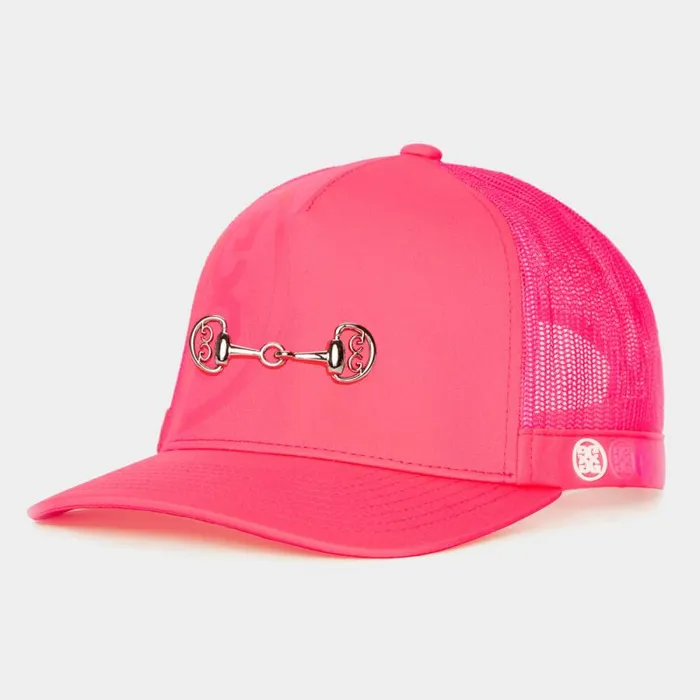 GFORE G LINK INTERLOCK KNIT TRUCKER HAT Knockout Pink MenWomen Hats