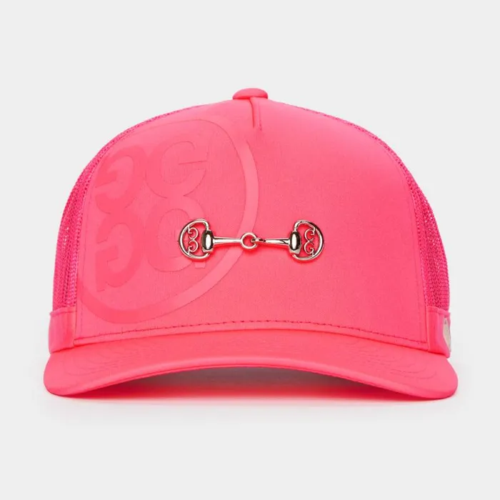 GFORE G LINK INTERLOCK KNIT TRUCKER HAT Knockout Pink MenWomen Hats GFORE G LINK INTERLOCK KNIT TRUCKER HAT Knockout Pink MenWomen Hats