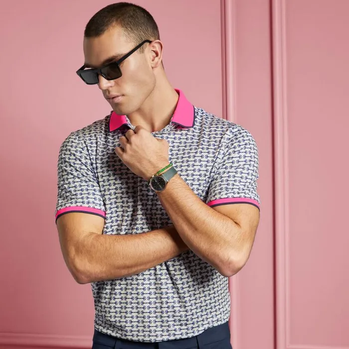 GFORE G LINK TECH JERSEY POLO Stone Men Polos GFORE G LINK TECH JERSEY POLO Stone Men Polos