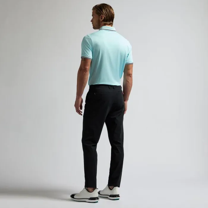 GFORE GTAB ESSENTIAL TECH JERSEY BANDED SLEEVE POLO Powder Men Polos GFORE GTAB ESSENTIAL TECH JERSEY BANDED SLEEVE POLO Powder Men Polos