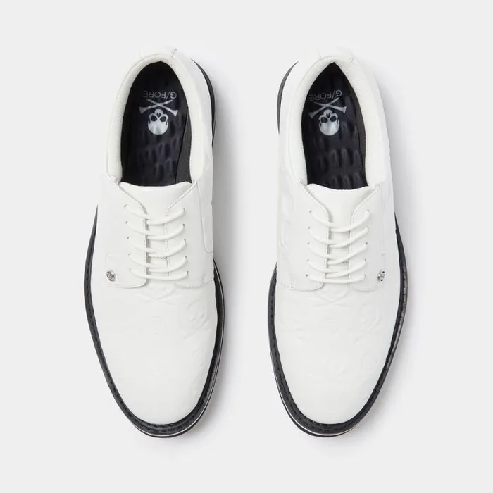 GFORE GALLIVANTER DEBOSSED SKULL and TEES LEATHER GOLF SHOE Snowonyx Men Golf Shoes