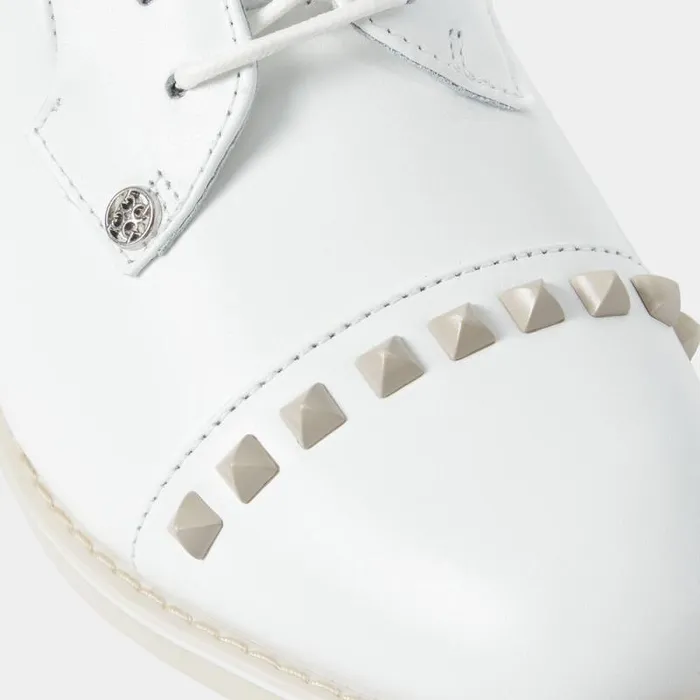 GFORE GALLIVANTER LEATHER STUD CAP TOE GOLF SHOE Stone Women Golf Shoes GFORE GALLIVANTER LEATHER STUD CAP TOE GOLF SHOE Stone Women Golf Shoes