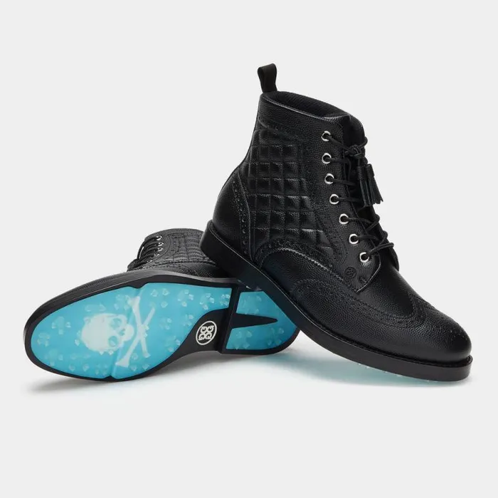 GFORE GALLIVANTER QUILTED PEBBLE LEATHER LUXE SOLE GOLF BOOT Onyx Women Golf Shoes GFORE GALLIVANTER QUILTED PEBBLE LEATHER LUXE SOLE GOLF BOOT Onyx Women Golf Shoes