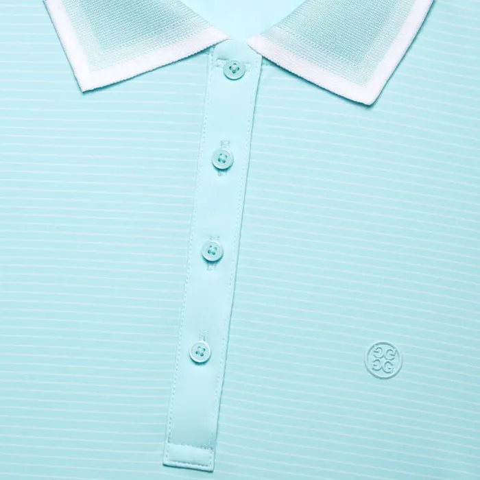 GFORE GLITCH HEART G039S SILKY TECH NYLON POLO Powder Women Polos and Shirts GFORE GLITCH HEART G039S SILKY TECH NYLON POLO Powder Women Polos and Shirts