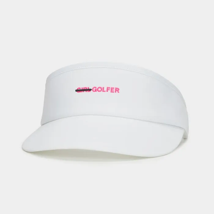 GFORE GOLFER FEATHERWEIGHT TECH STRETCH BAND VISOR Snow Women Hats