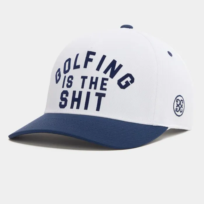GFORE GOLFING IS THE SHT STRETCH TWILL SNAPBACK HAT Snow MenWomen Hats
