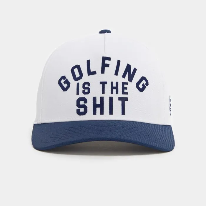 GFORE GOLFING IS THE SHT STRETCH TWILL SNAPBACK HAT Snow MenWomen Hats GFORE GOLFING IS THE SHT STRETCH TWILL SNAPBACK HAT Snow MenWomen Hats