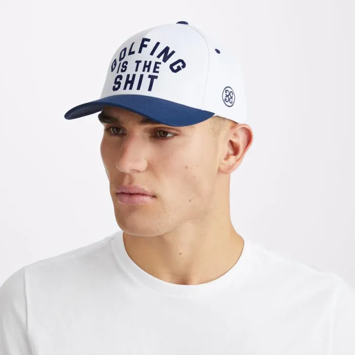 GFORE GOLFING IS THE SHT STRETCH TWILL SNAPBACK HAT Snow MenWomen Hats GFORE GOLFING IS THE SHT STRETCH TWILL SNAPBACK HAT Snow MenWomen Hats
