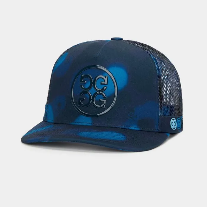 GFORE ICON BLUR CAMO COTTON TWILL TRUCKER HAT Twilight MenWomen Hats