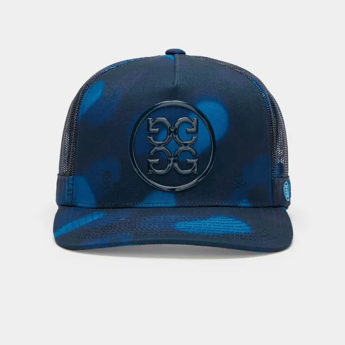 GFORE ICON BLUR CAMO COTTON TWILL TRUCKER HAT Twilight MenWomen Hats