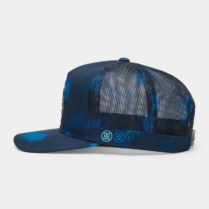 GFORE ICON BLUR CAMO COTTON TWILL TRUCKER HAT Twilight MenWomen Hats