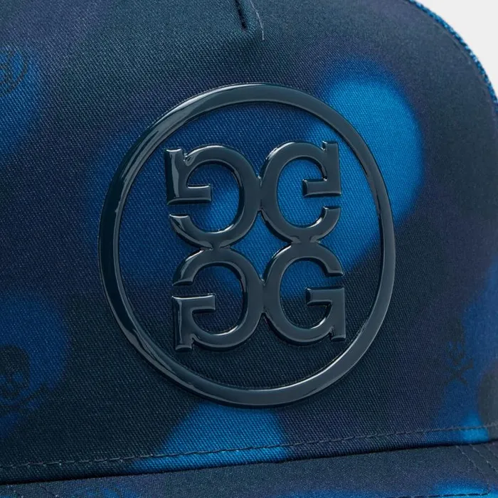 GFORE ICON BLUR CAMO COTTON TWILL TRUCKER HAT Twilight MenWomen Hats
