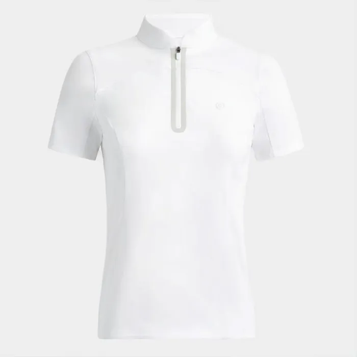 GFORE INTERLOCK QUARTER ZIP SHORT SLEEVE PULLOVER Snow Women Polos and Shirts GFORE INTERLOCK QUARTER ZIP SHORT SLEEVE PULLOVER Snow Women Polos and Shirts