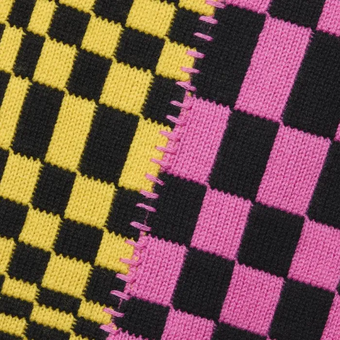 GFORE LTD RELEASE DISTORTED CHECK MERINO WOOL SCARF Cyberknockout Pink MenWomen Novelty GFORE LTD RELEASE DISTORTED CHECK MERINO WOOL SCARF Cyberknockout Pink MenWomen Novelty