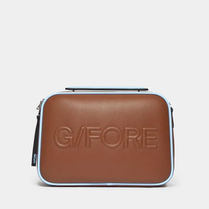 GFORE LTD RELEASE EMBOSSED SMALL SUITCASE Espresso MenWomen Luggage and Bags
