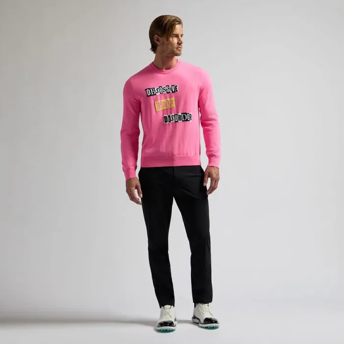 GFORE LTD RELEASE OGD MERINO WOOL SWEATER Knockout Pink Men Sweaters GFORE LTD RELEASE OGD MERINO WOOL SWEATER Knockout Pink Men Sweaters