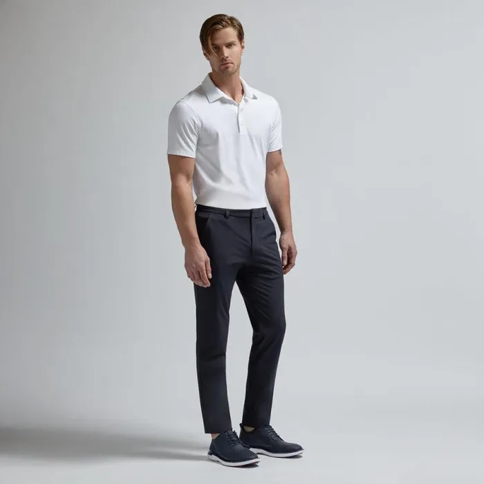GFORE LUXE COTTON BLEND POLO Snow Men Polos