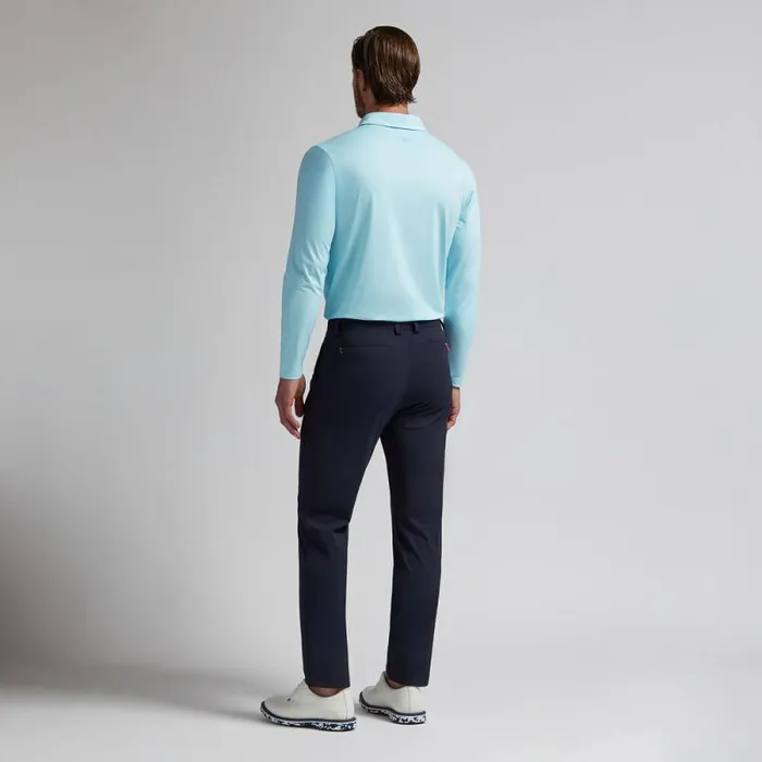 GFORE MLANGE ICE NYLON LONG SLEEVE POLO Powder Melange Men Polos GFORE MLANGE ICE NYLON LONG SLEEVE POLO Powder Melange Men Polos