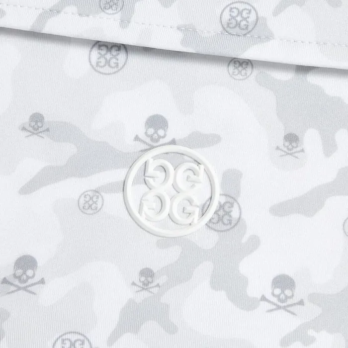 GFORE MAPPED ICON CAMO TECH JERSEY MODERN SPREAD COLLAR POLO Snow Men Polos GFORE MAPPED ICON CAMO TECH JERSEY MODERN SPREAD COLLAR POLO Snow Men Polos