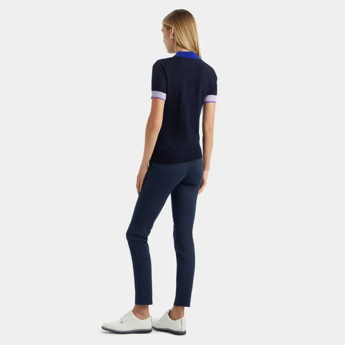 GFORE MERINO WOOL LAYERED SHORT SLEEVE SWEATER POLO Twilight Women Polos and Shirts GFORE MERINO WOOL LAYERED SHORT SLEEVE SWEATER POLO Twilight Women Polos and Shirts