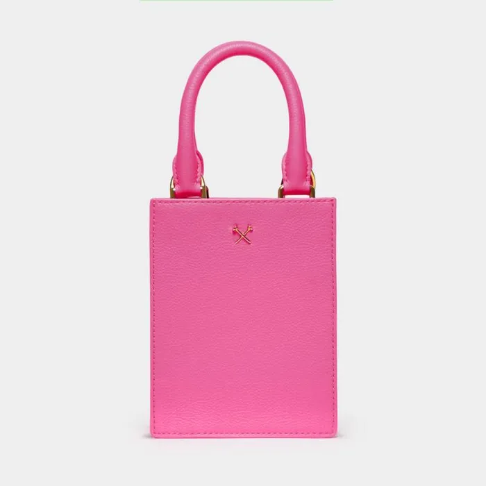 GFORE METAL TEES LEATHER MINI TOTE Knockout Pink Women Handbags and Luggage GFORE METAL TEES LEATHER MINI TOTE Knockout Pink Women Handbags and Luggage
