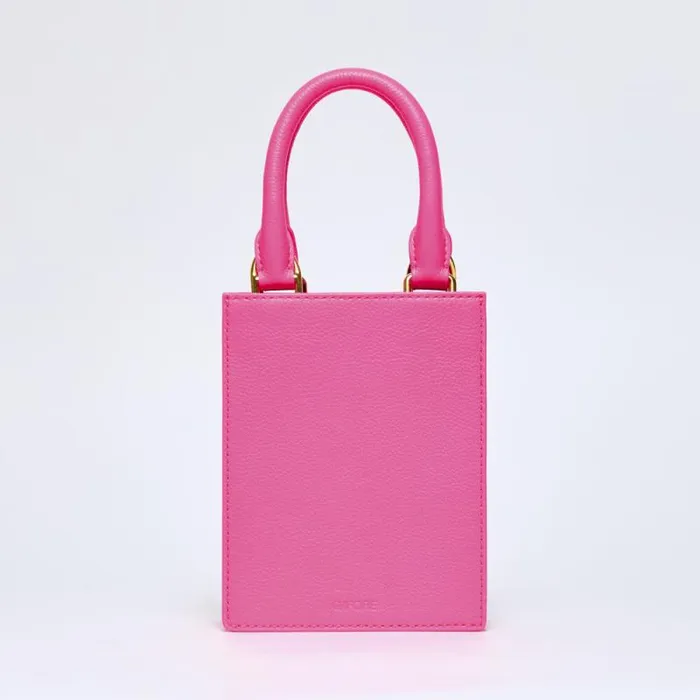 GFORE METAL TEES LEATHER MINI TOTE Knockout Pink Women Handbags and Luggage GFORE METAL TEES LEATHER MINI TOTE Knockout Pink Women Handbags and Luggage
