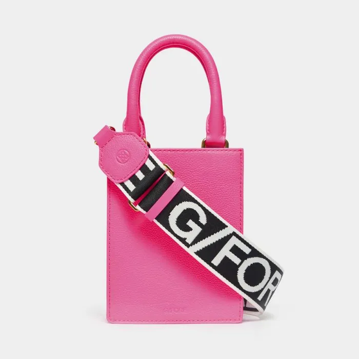 GFORE METAL TEES LEATHER MINI TOTE Knockout Pink Women Handbags and Luggage GFORE METAL TEES LEATHER MINI TOTE Knockout Pink Women Handbags and Luggage