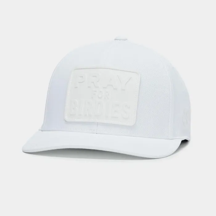 GFORE MONOCHROME PRAY FOR BIRDIES STRETCH TWILL SNAPBACK HAT Snow MenWomen Hats GFORE MONOCHROME PRAY FOR BIRDIES STRETCH TWILL SNAPBACK HAT Snow MenWomen Hats