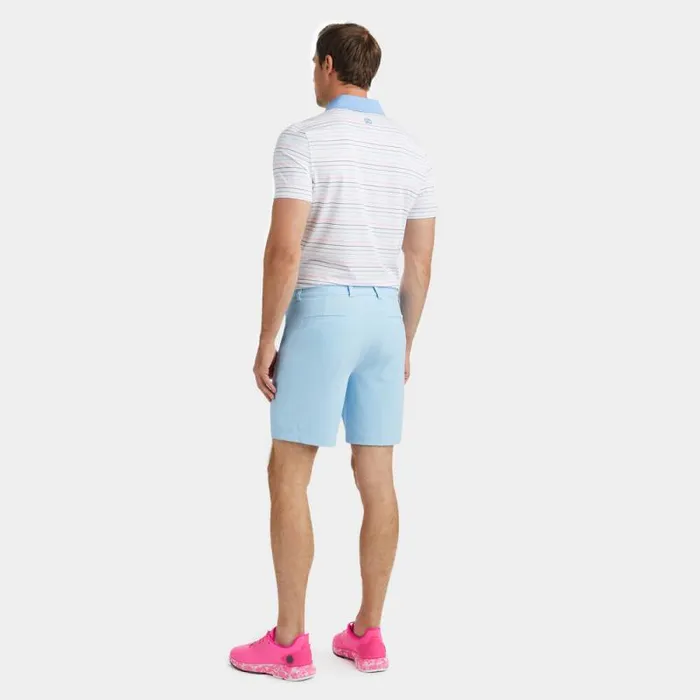 GFORE MULTI STRIPE TECH JERSEY MODERN SPREAD COLLAR POLO Snow Men Polos GFORE MULTI STRIPE TECH JERSEY MODERN SPREAD COLLAR POLO Snow Men Polos