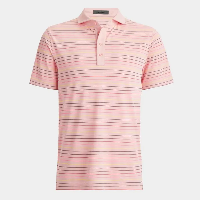 GFORE MULTI STRIPE TECH PIQU POLO Amour Men Polos