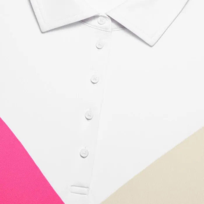 GFORE MULTI V TECH JERSEY SLEEVELESS POLO Knockout Pink Women Polos and Shirts GFORE MULTI V TECH JERSEY SLEEVELESS POLO Knockout Pink Women Polos and Shirts