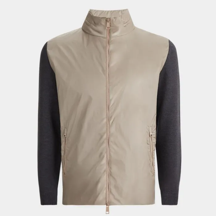 GFORE NYLON HYBRID SWEATER JACKET Dune Men Outerwear
