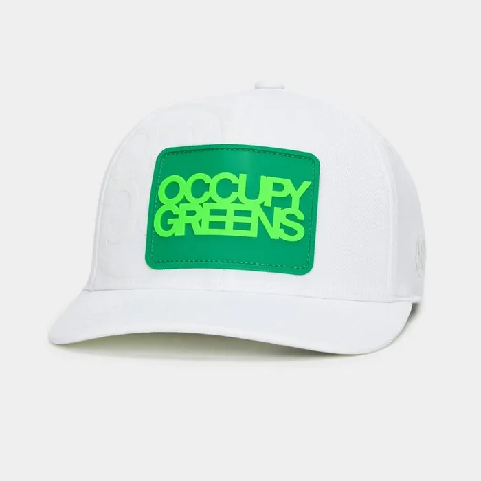 GFORE OCCUPY GREENS STRETCH TWILL SNAPBACK HAT Snow MenWomen Hats