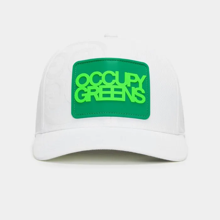 GFORE OCCUPY GREENS STRETCH TWILL SNAPBACK HAT Snow MenWomen Hats GFORE OCCUPY GREENS STRETCH TWILL SNAPBACK HAT Snow MenWomen Hats