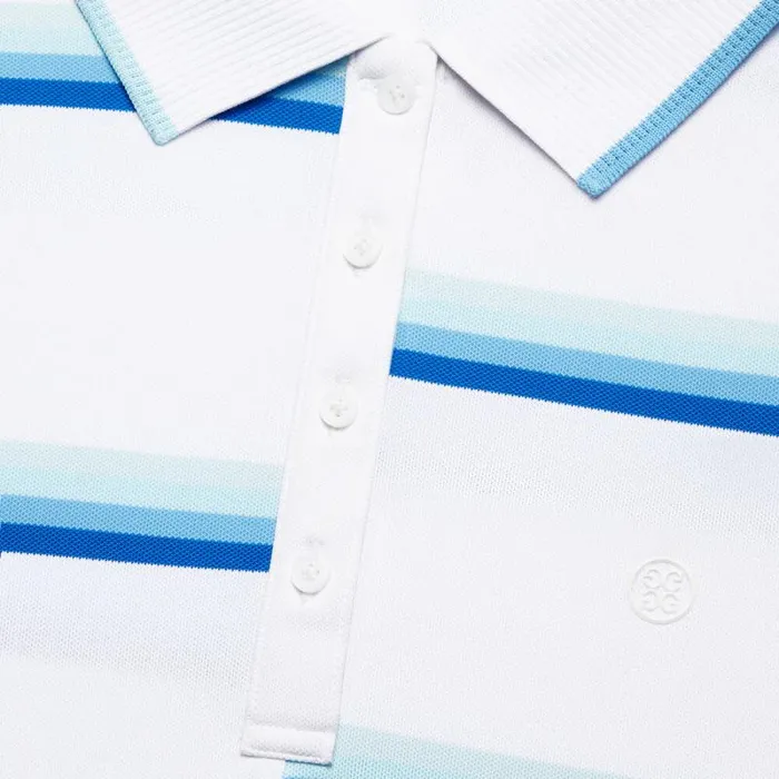 GFORE OFFSET STRIPE TECH PIQU SLEEVELESS POLO Snow Women Polos and Shirts GFORE OFFSET STRIPE TECH PIQU SLEEVELESS POLO Snow Women Polos and Shirts