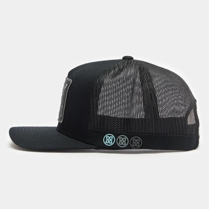 GFORE PRAY FOR BIRDIES COTTON TWILL TRUCKER HAT Onyx Men Hats GFORE PRAY FOR BIRDIES COTTON TWILL TRUCKER HAT Onyx Men Hats